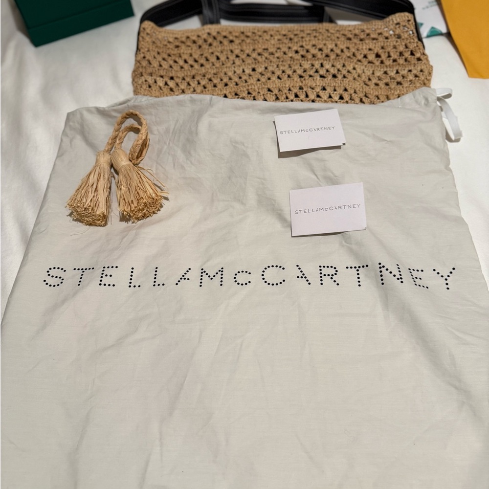 Stella McCartney Raffia Tote and Shoulder Bag - Picture 10 of 11